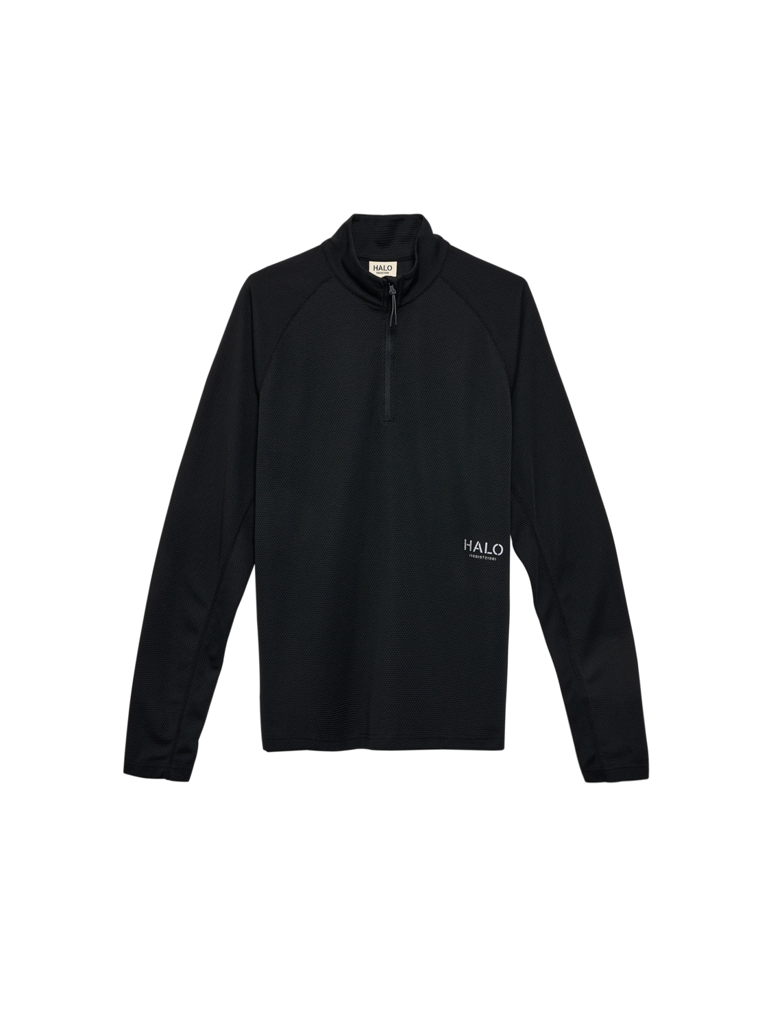 HALO SORONA HALF ZIP, BLACK, packshot