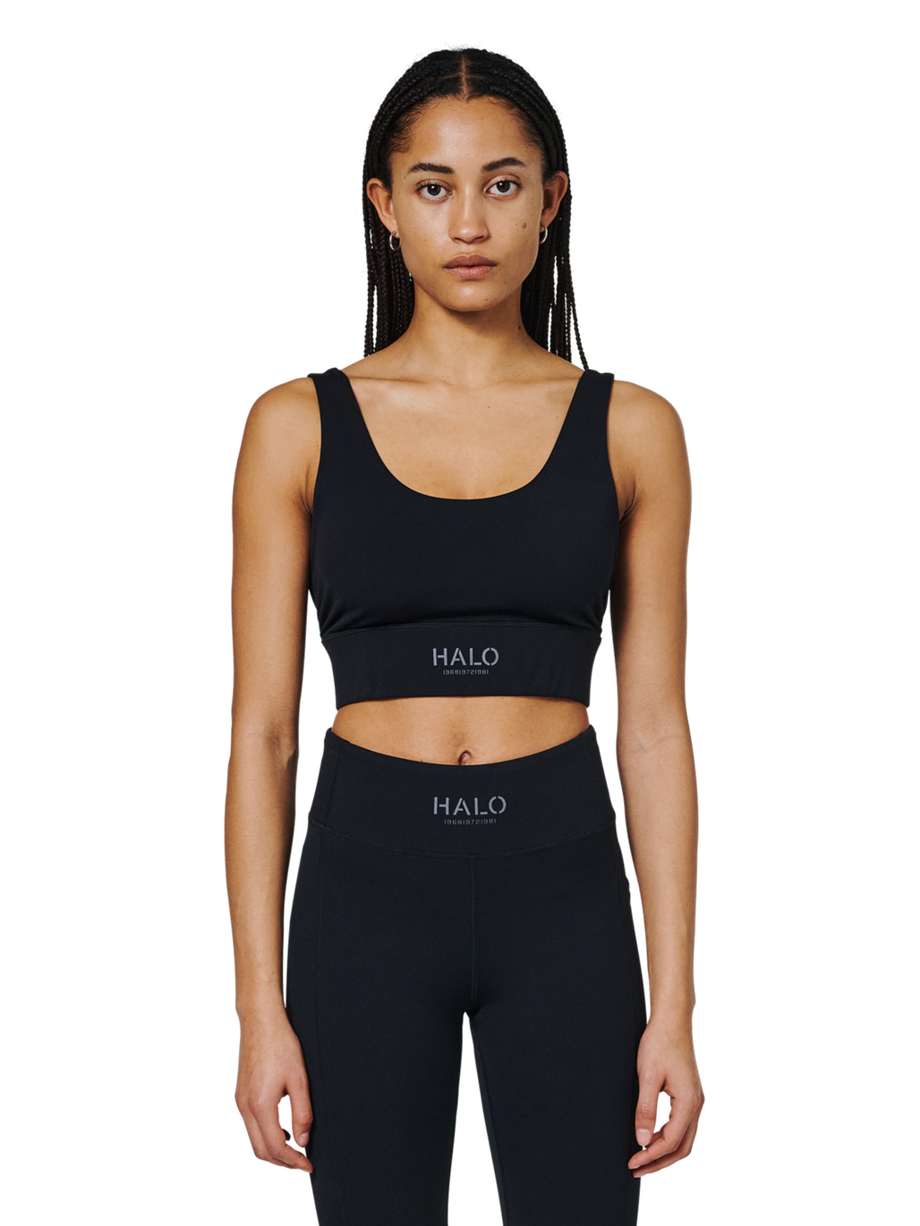 HALO WOMEN TRAINING BRA, BLACK, model