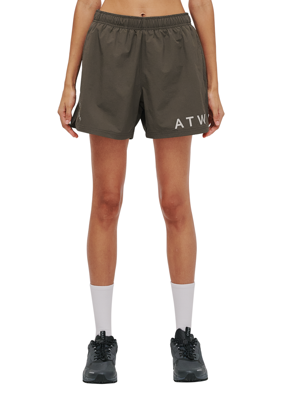 HALO SHORTS, MAJOR BROWN, model