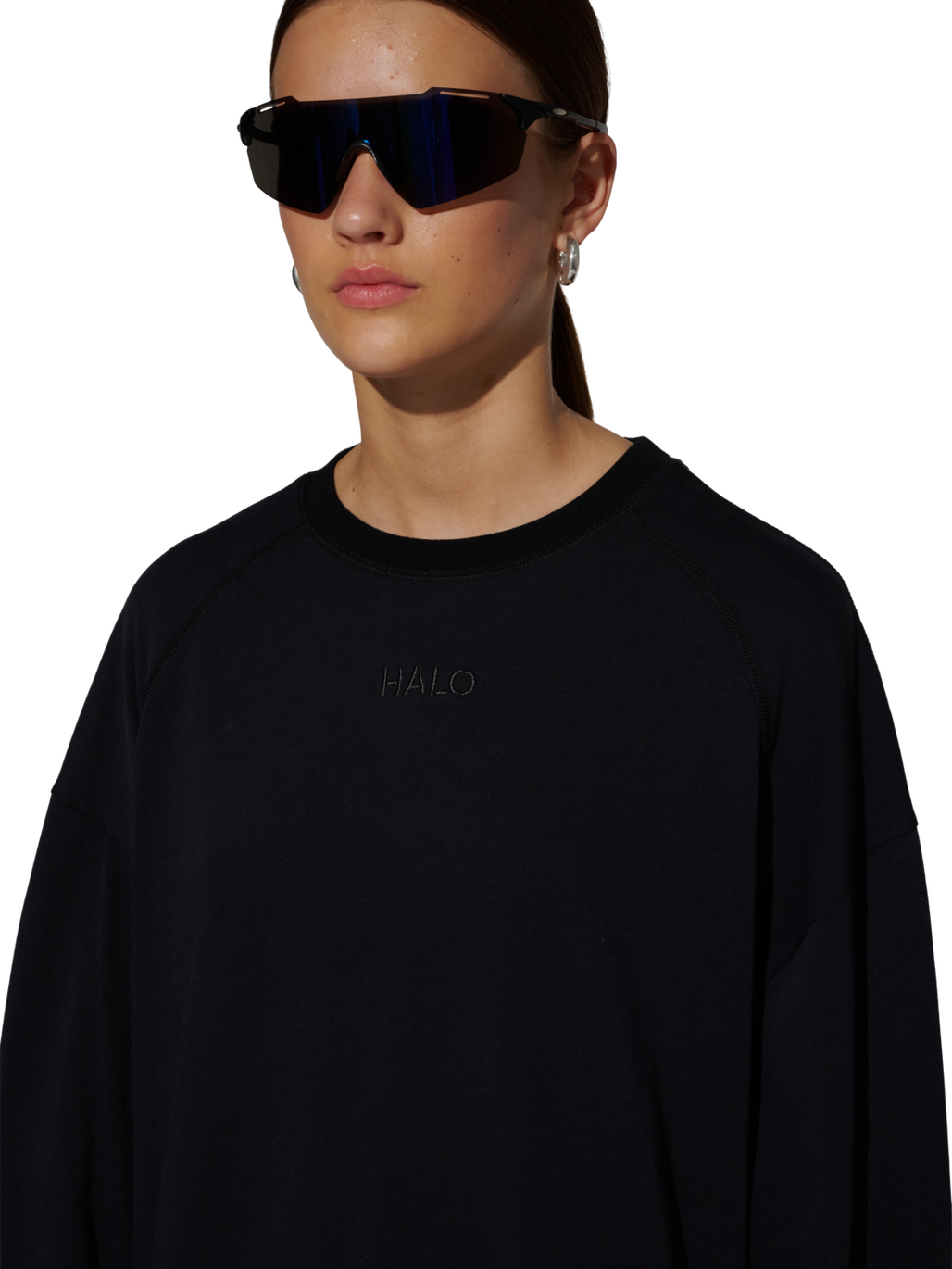 HALO CORDURA L/S T-SHIRT, BLACK, model