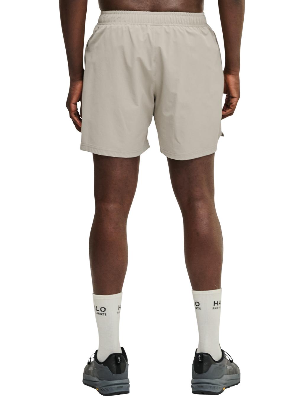 HALO SHORTS, SENECA ROCK, model