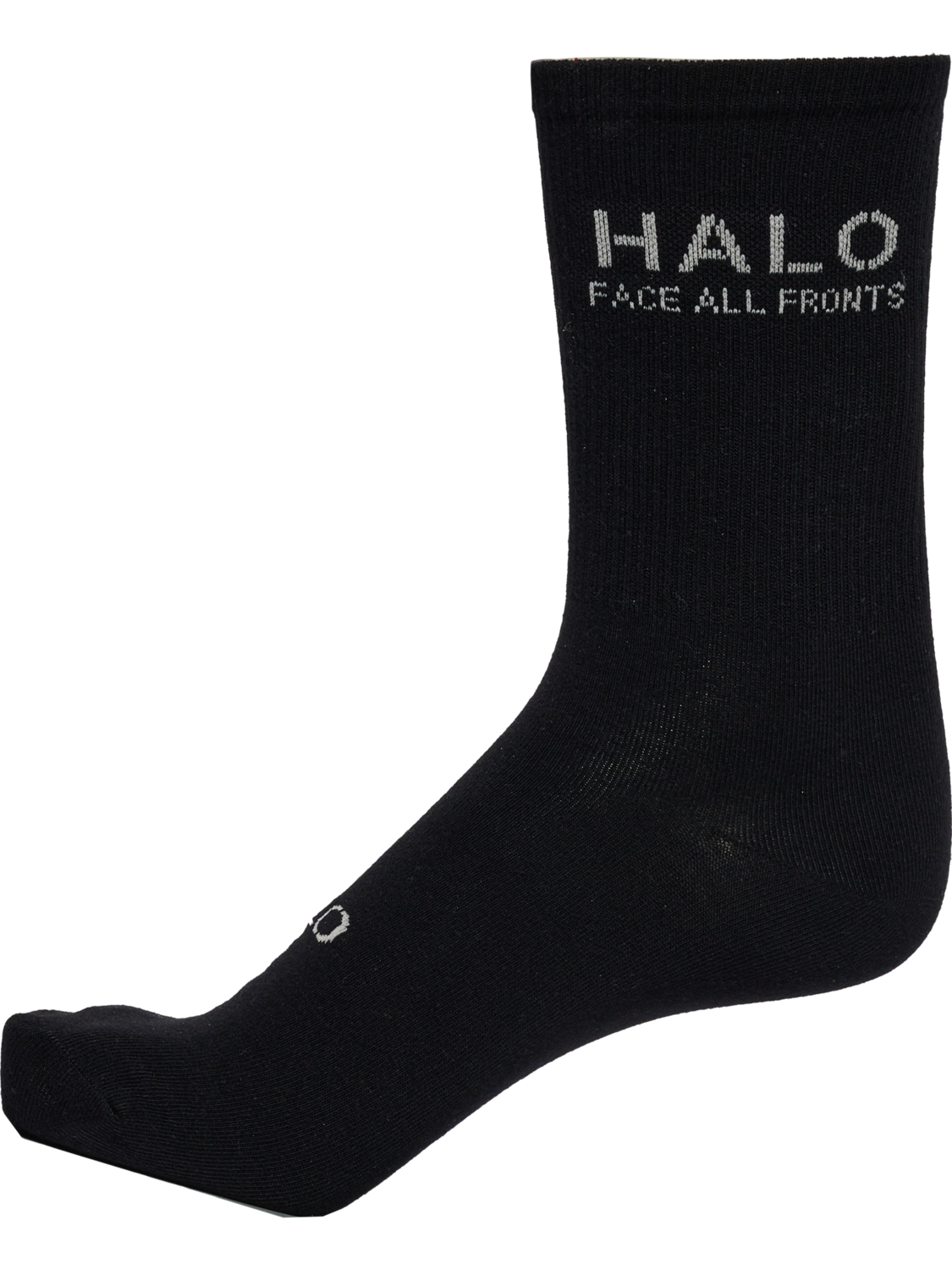 HALO COTTON SOCKS, BLACK/SILVER LINING, packshot