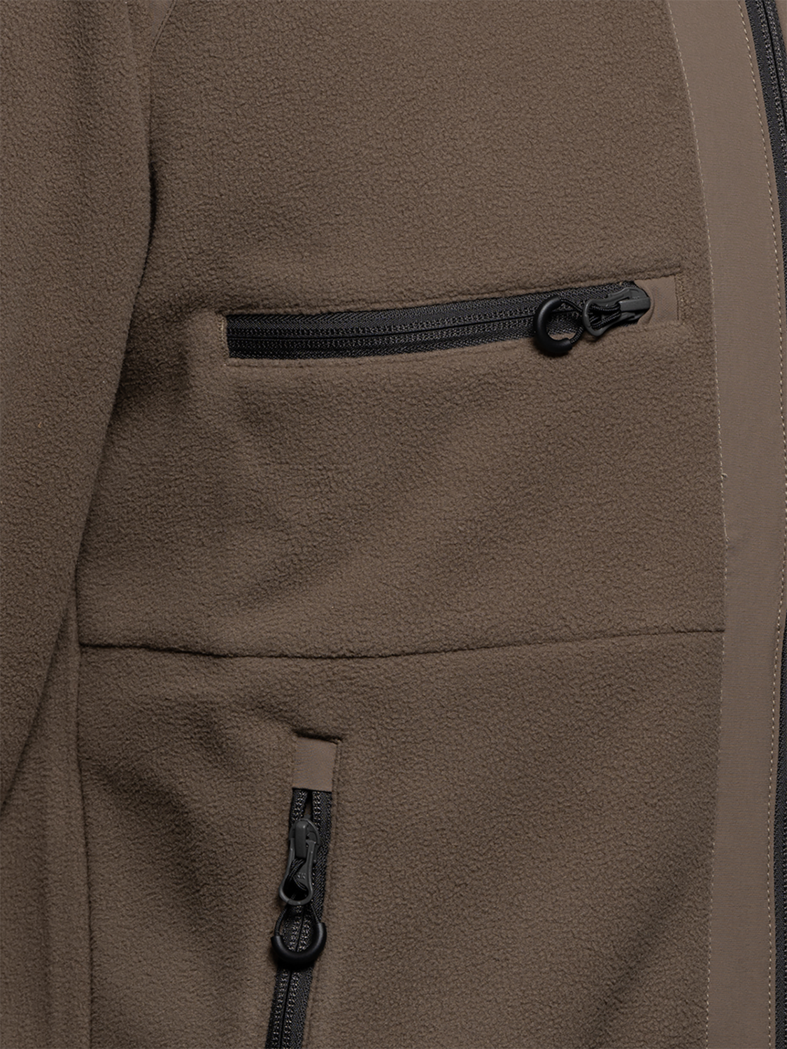 HALO PANELED FLEECE JACKET, CHOCOLATE CHIP, packshot