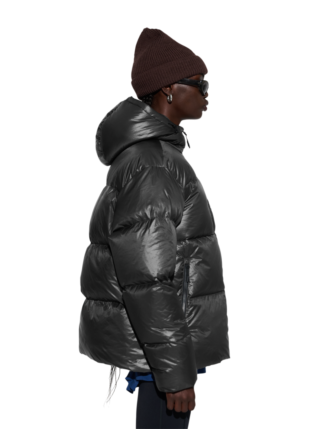 HALO TROOPER DOWN  JACKET, RAVEN, model