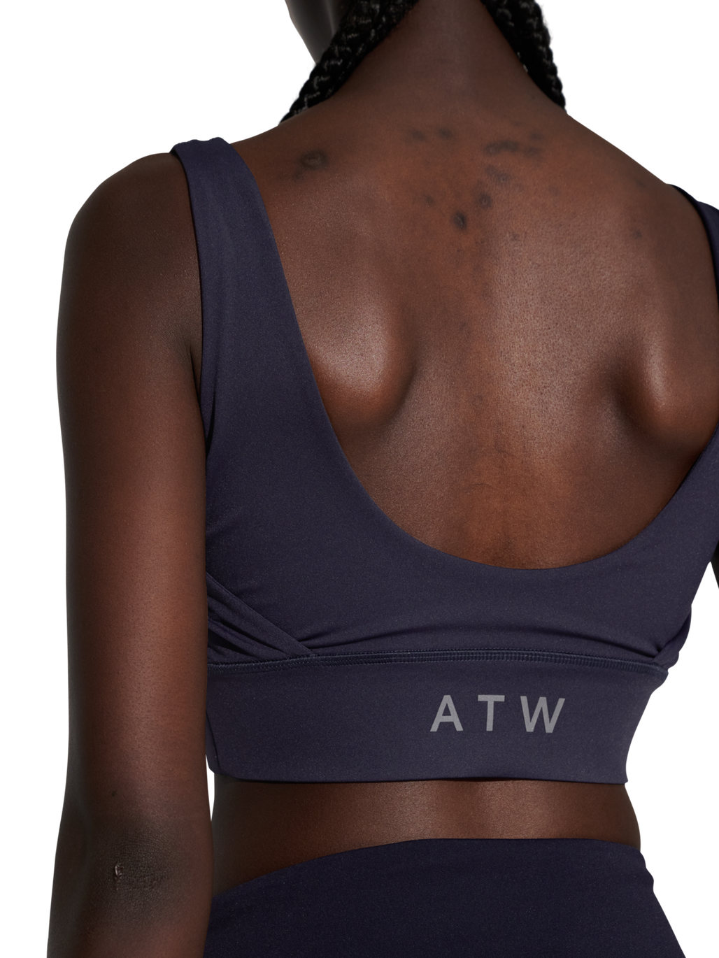 HALO WOMEN TRAINING BRA, DEEP WELL/DEEP WELL, model