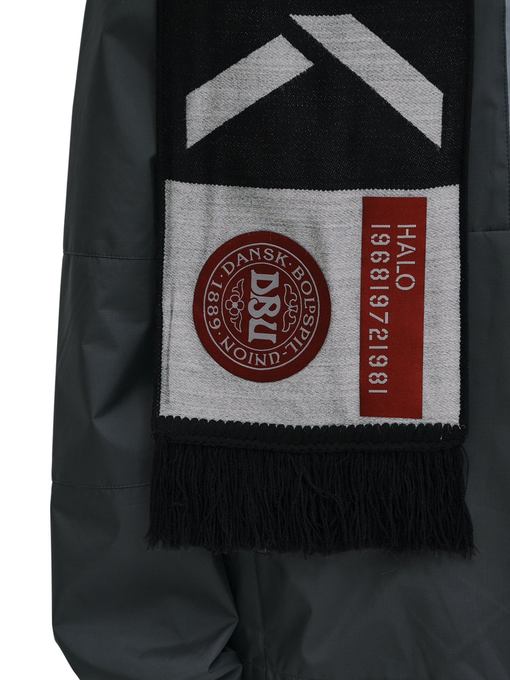 HALO DBU FAN SCARF, BLACK, model