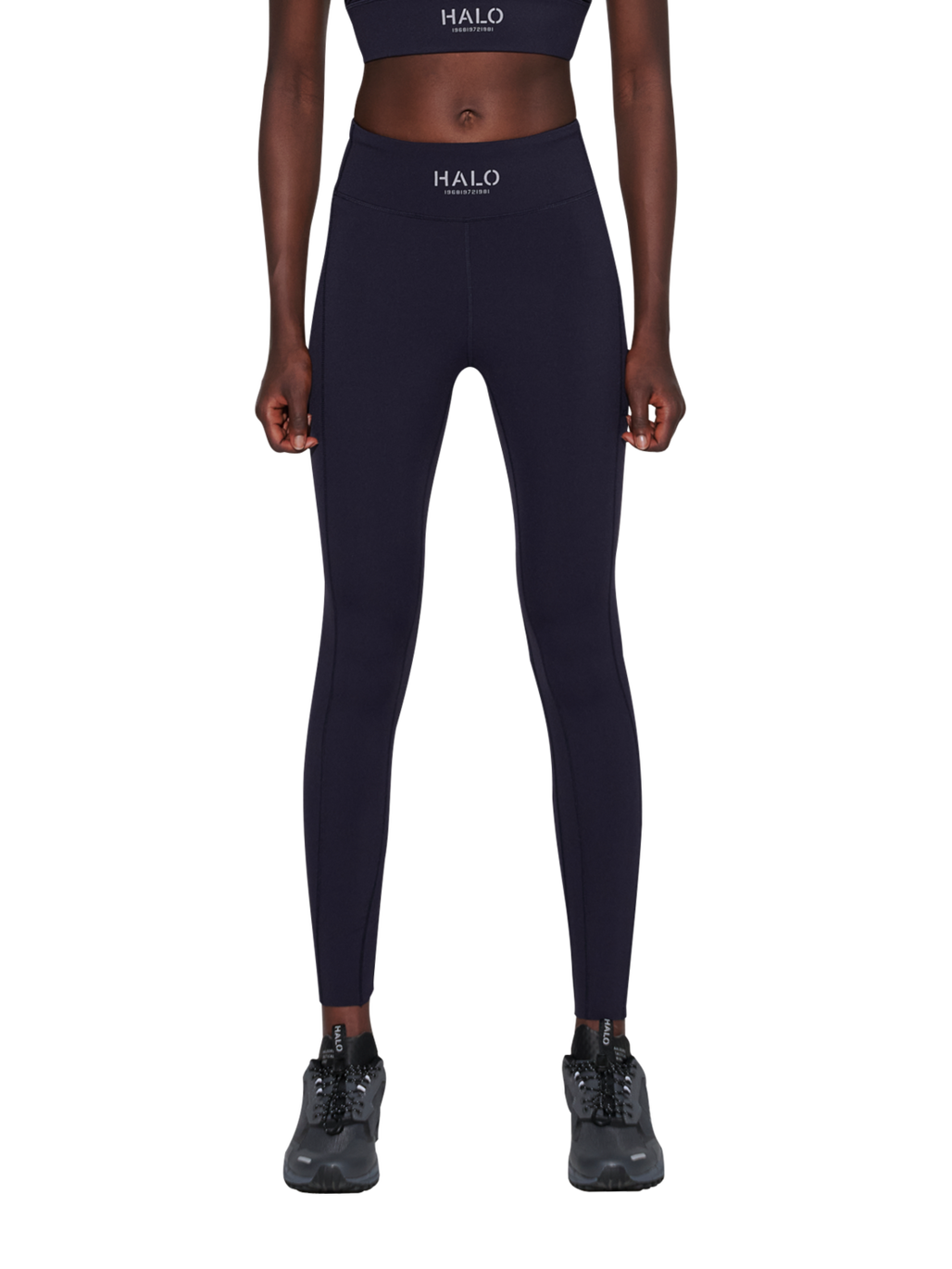 HALO WOMEN TRAINING TIGHTS, DEEP WELL/DEEP WELL, model