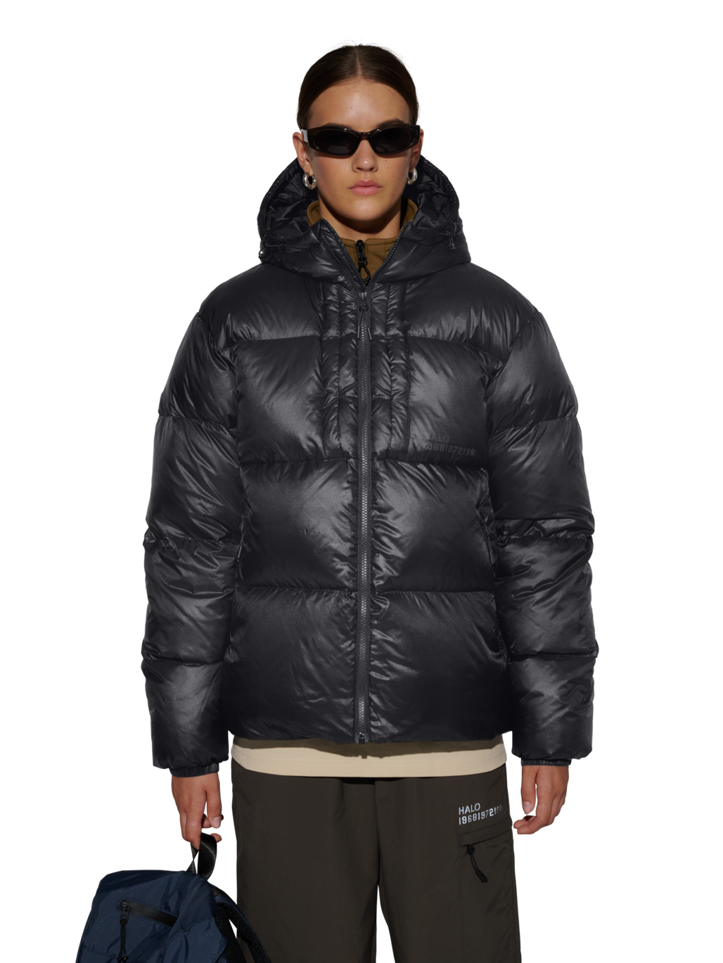 HALO TROOPER DOWN  JACKET, BLACK, model