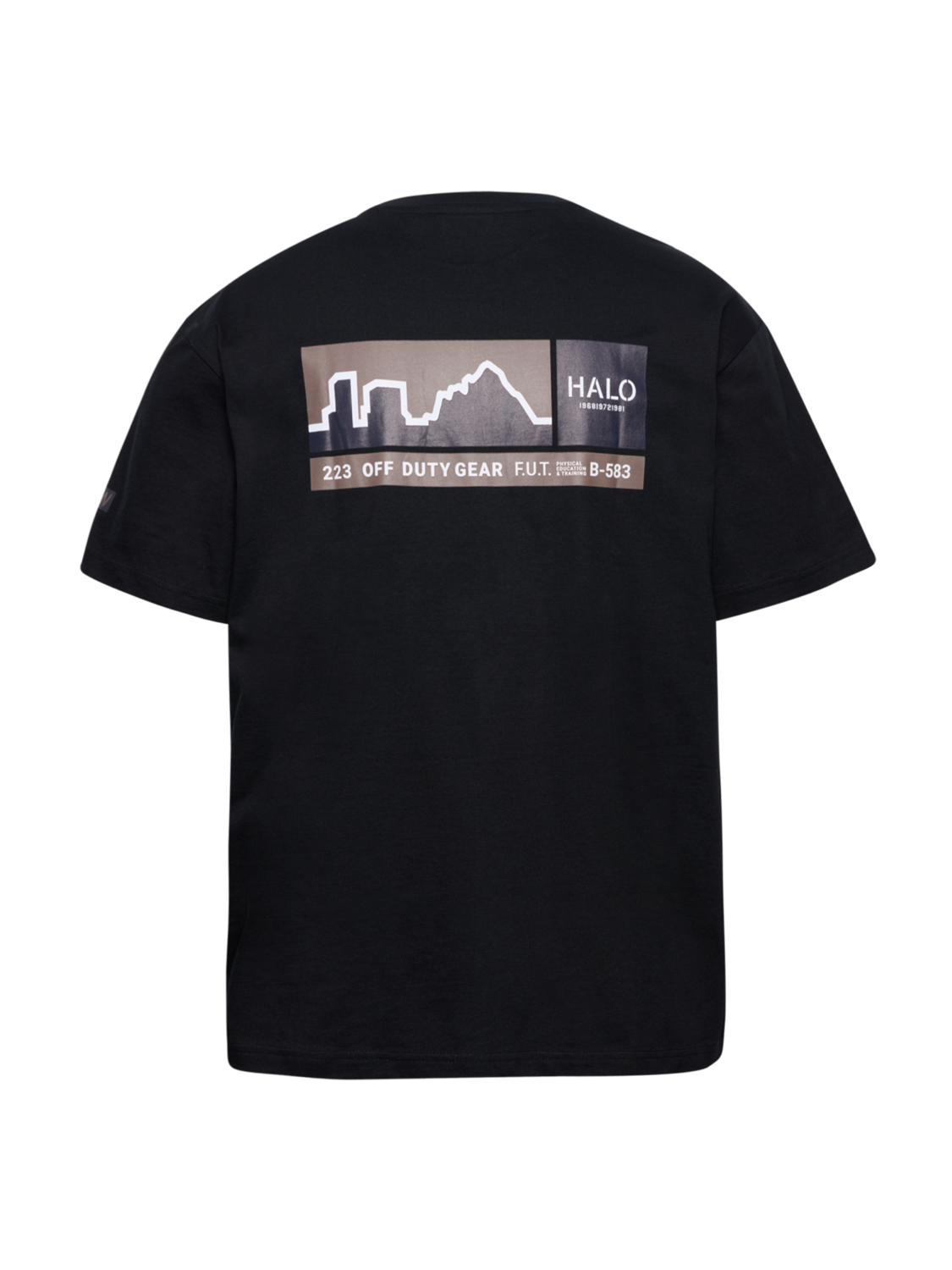 HALO GRAPHIC T-SHIRT, BLACK, packshot