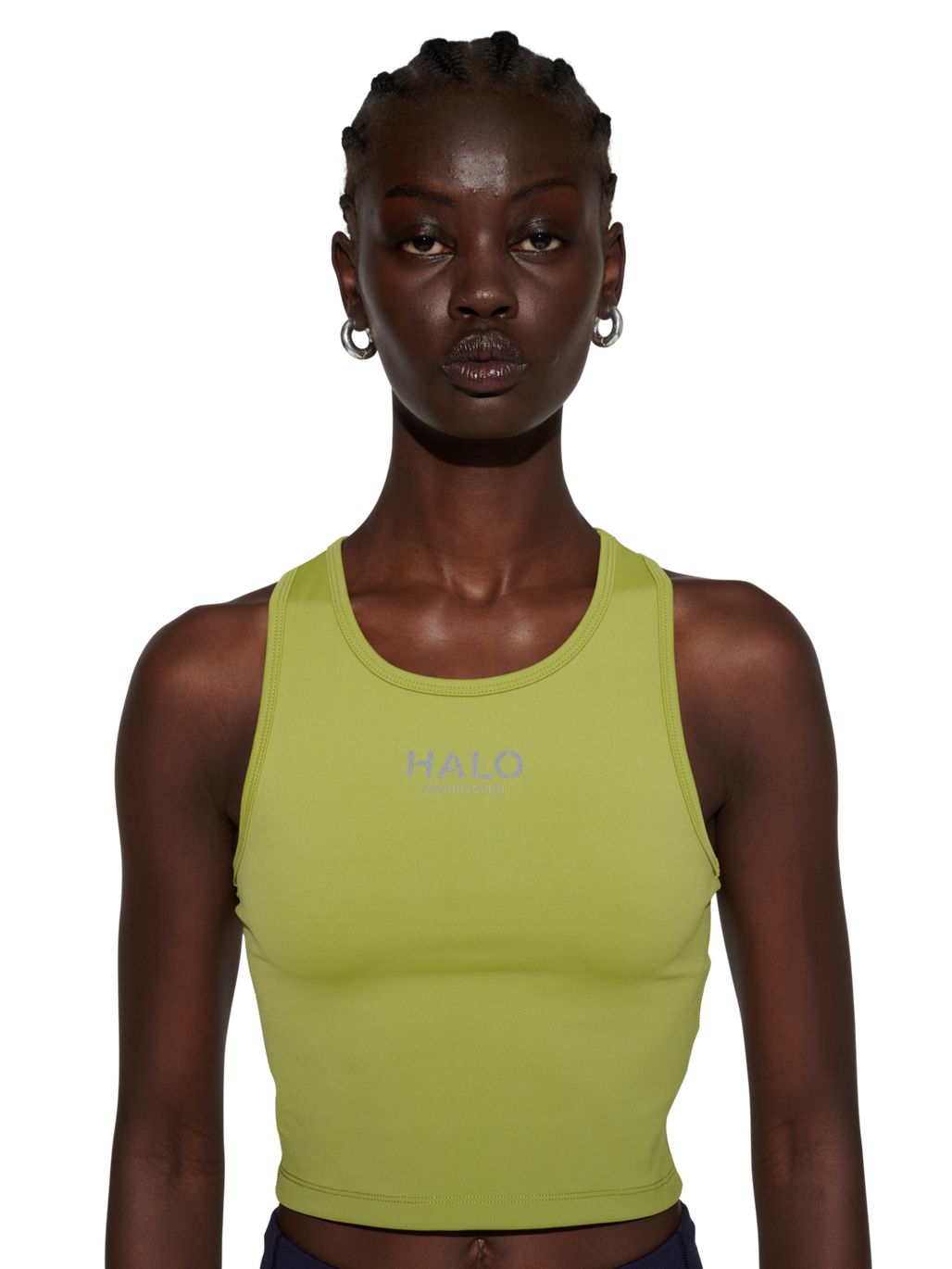 HALO WOMEN TRAINING TOP, TURTLE GREEN, model