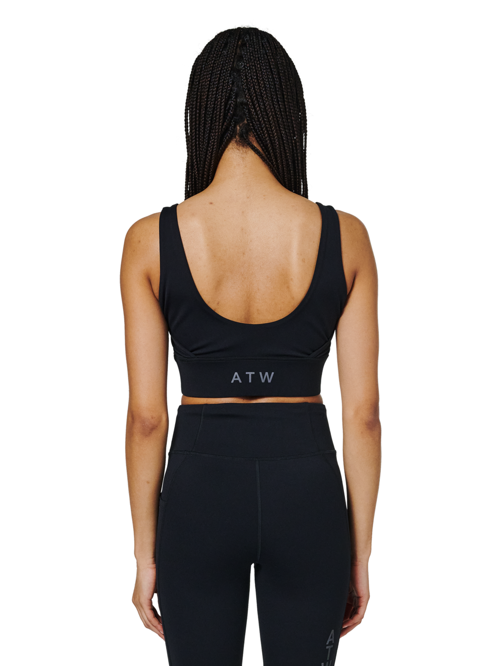 HALO WOMEN TRAINING BRA, BLACK, model