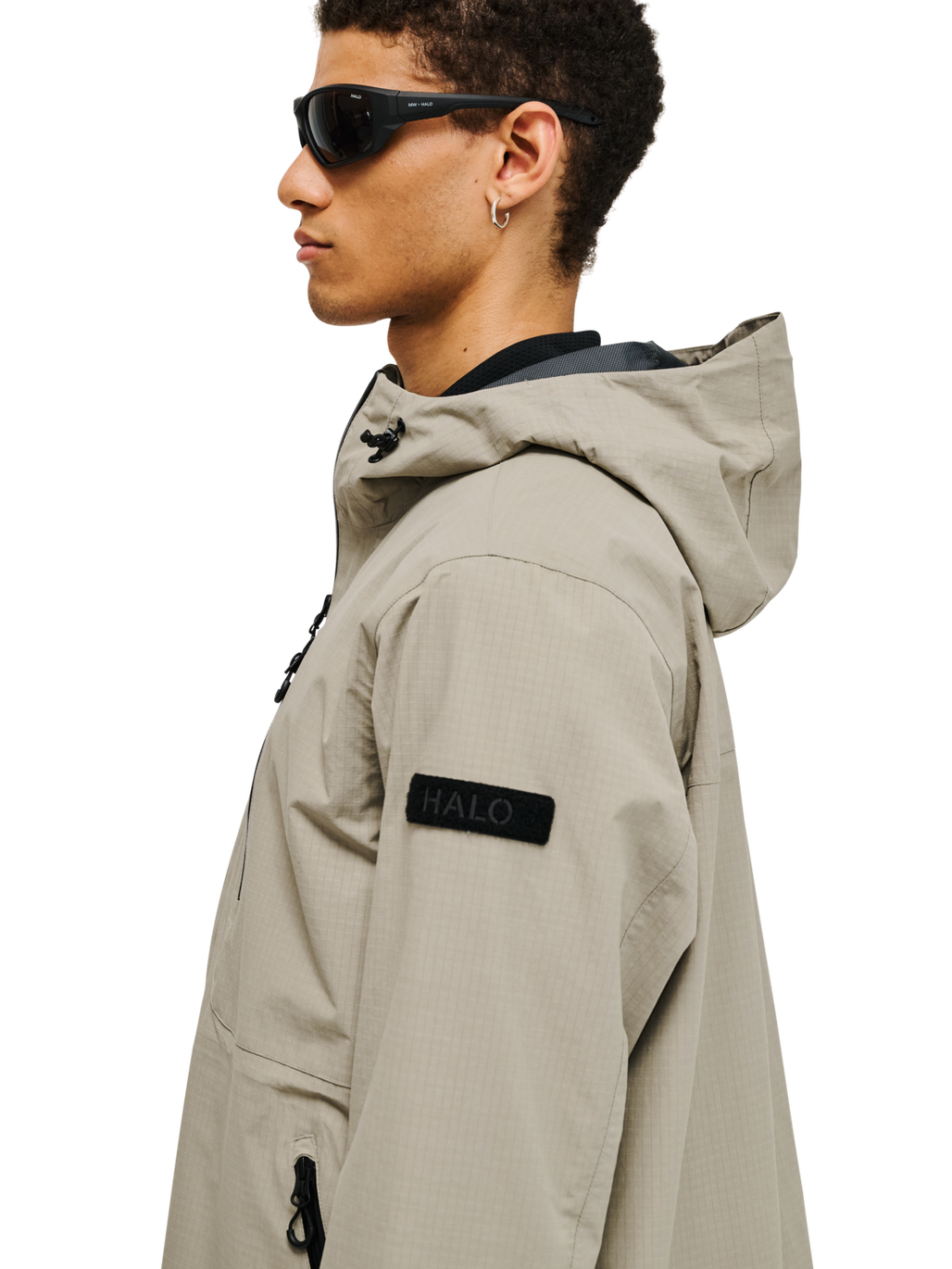 HALO ASSET JACKET, SENECA ROCK, model