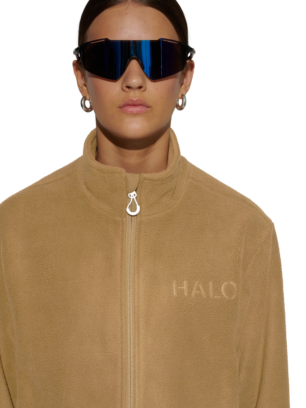 HALO ATW TEDDY FLEECE JACKET, KANGAROO, model