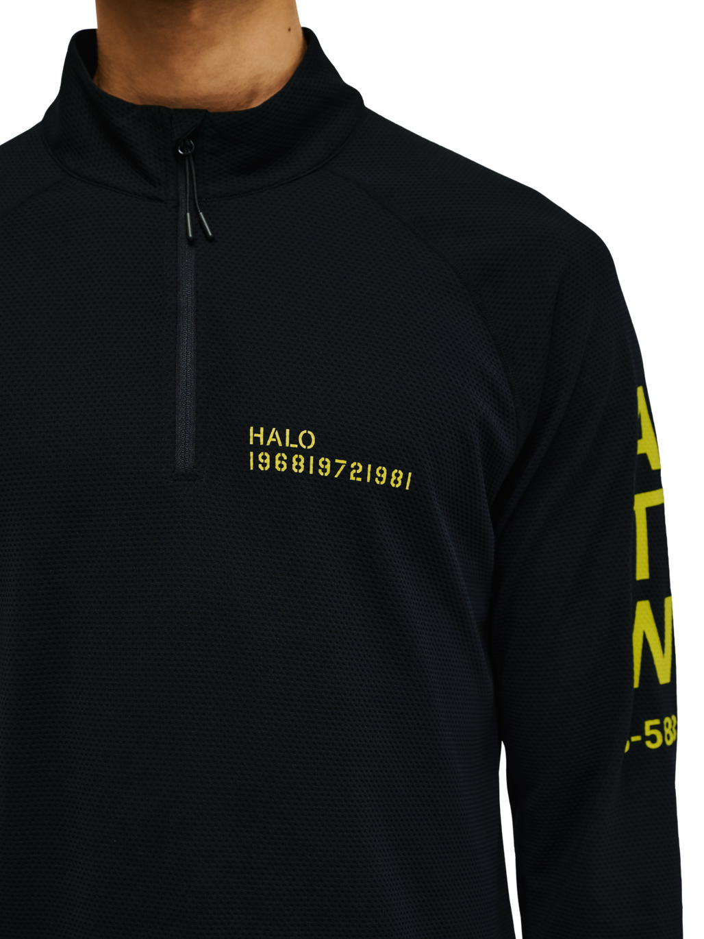 HALO SORONA HALF ZIP, BLACK, model