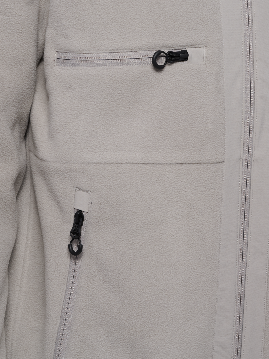 HALO PANELED FLEECE JACKET, MOURNING DOVE, packshot