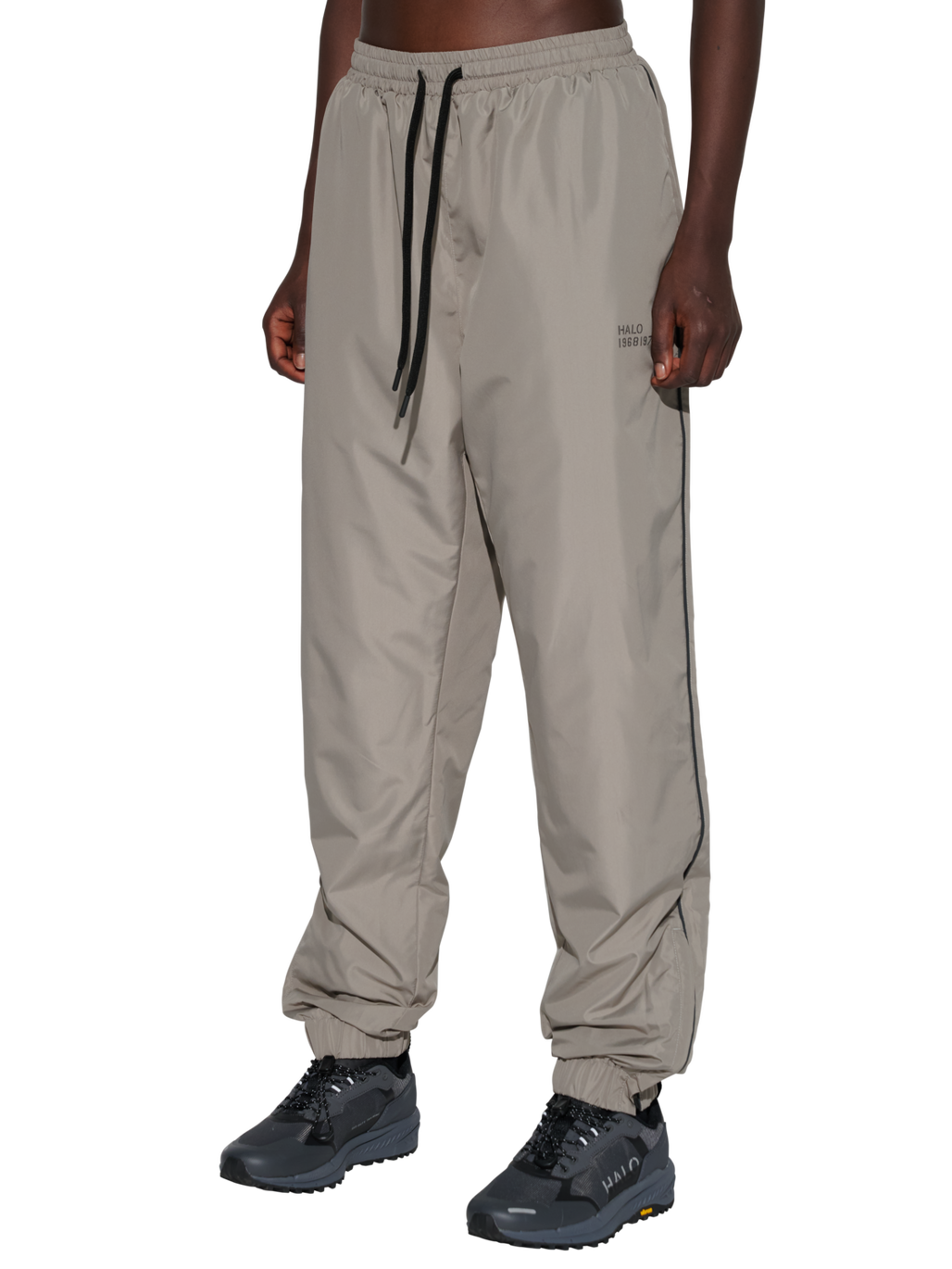 HALO TRACKSUIT  PANTS, MOURNING DOVE, model