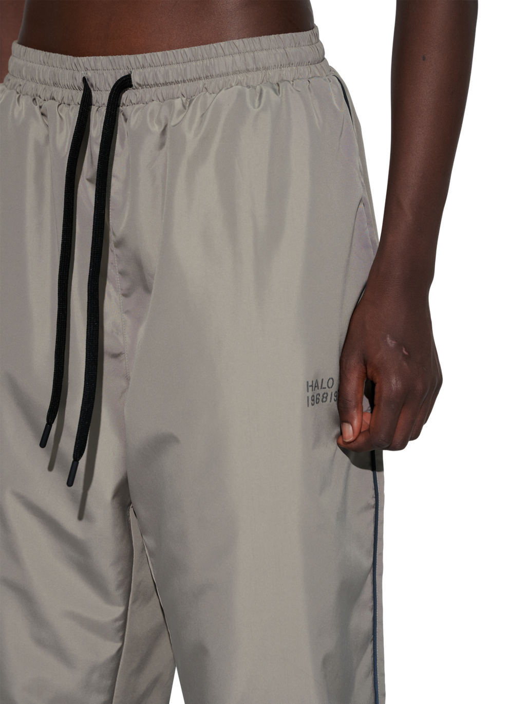 HALO TRACKSUIT  PANTS, MOURNING DOVE, model