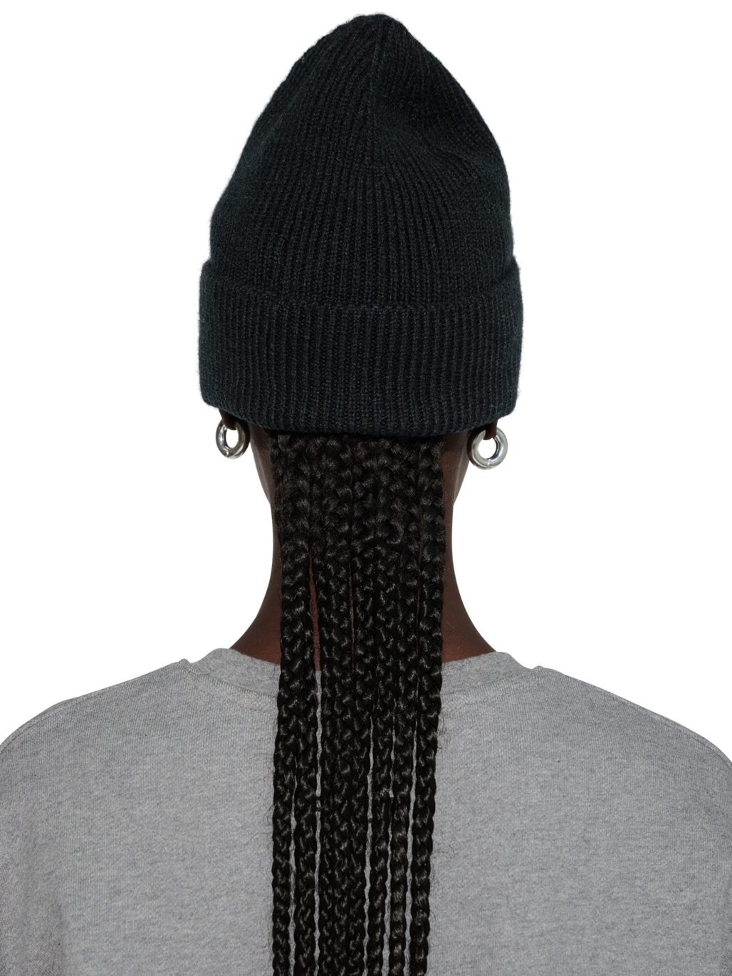 HALO WOOL MIX BEANIE, BLACK, model