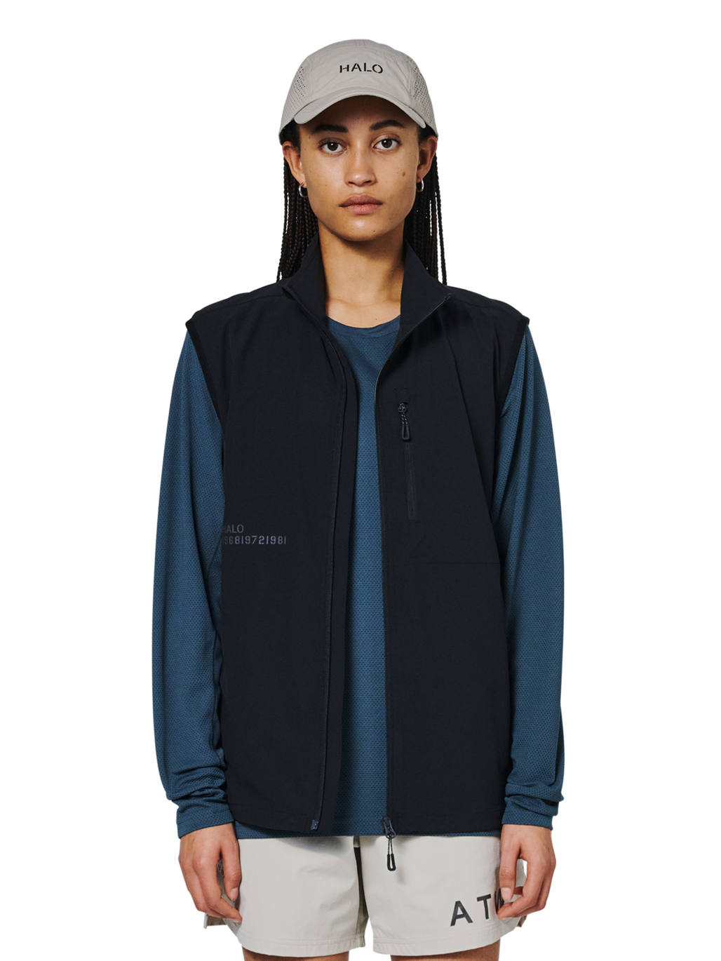 HALO SCOUT VEST, BLACK, model