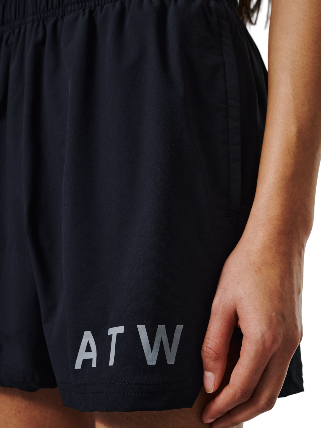 HALO SHORTS, BLACK, model