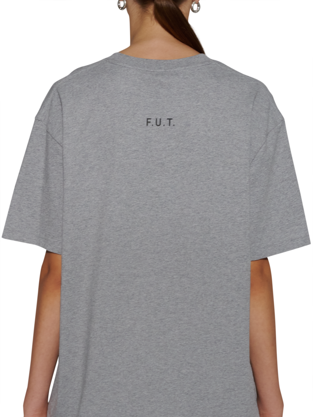 HALO ESSENTIAL T-SHIRT, GREY MELANGE, model