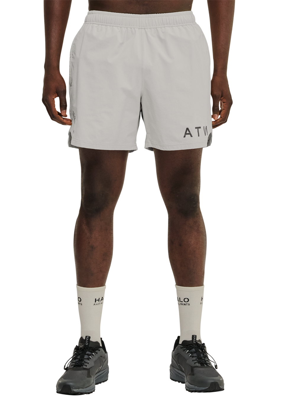 HALO SHORTS, SILVER LINING, model