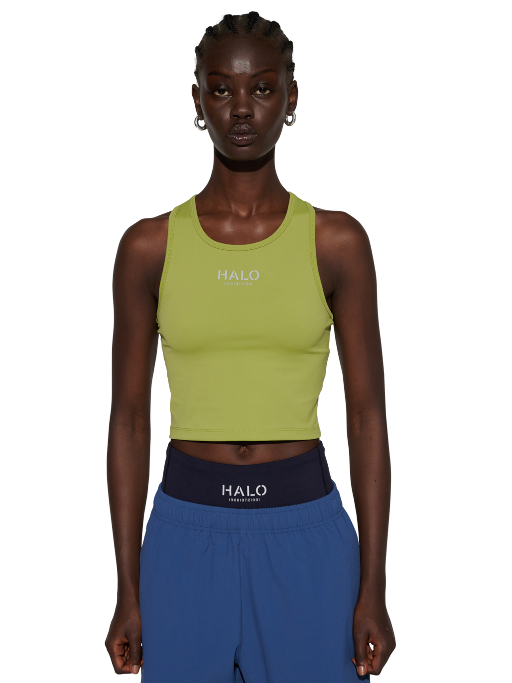 HALO WOMEN TRAINING TOP, TURTLE GREEN, model