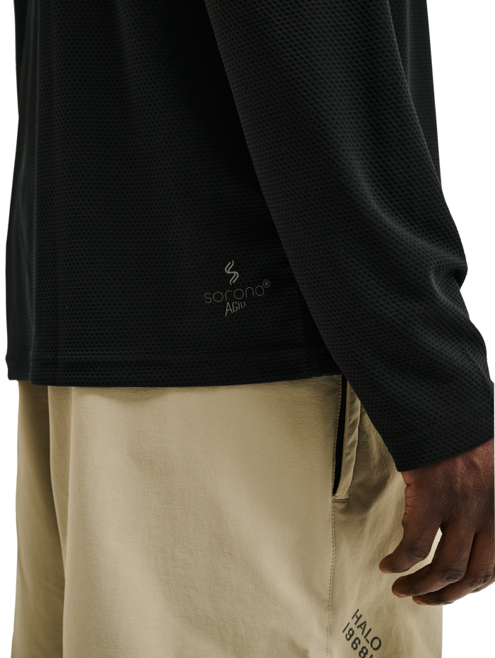 HALO SORONA HALF ZIP, BLACK, model