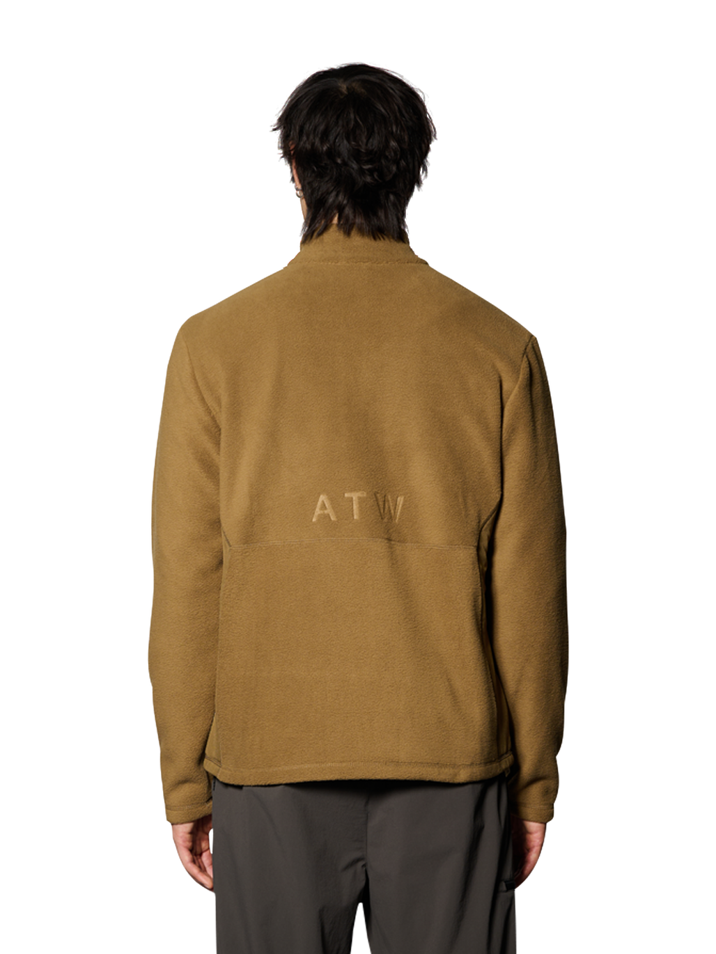 HALO ATW TEDDY FLEECE JACKET, KANGAROO, model