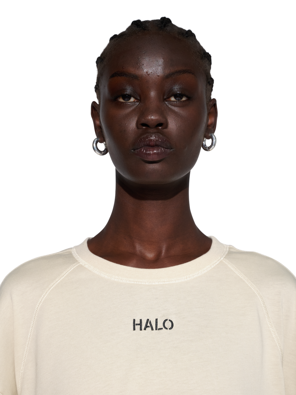 HALO CORDURA L/S T-SHIRT, OYSTER GRAY, model