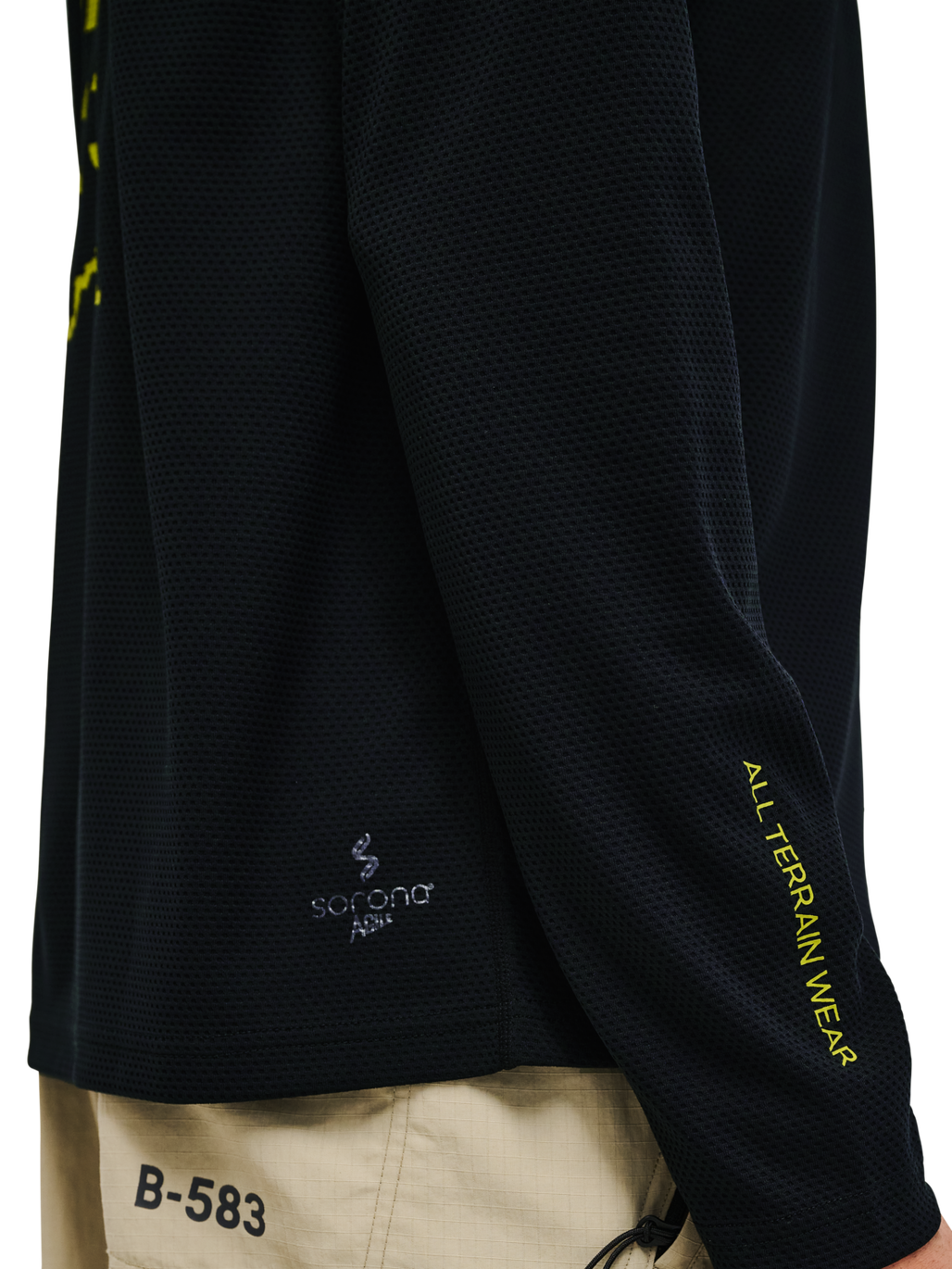 HALO SORONA HALF ZIP, BLACK, model