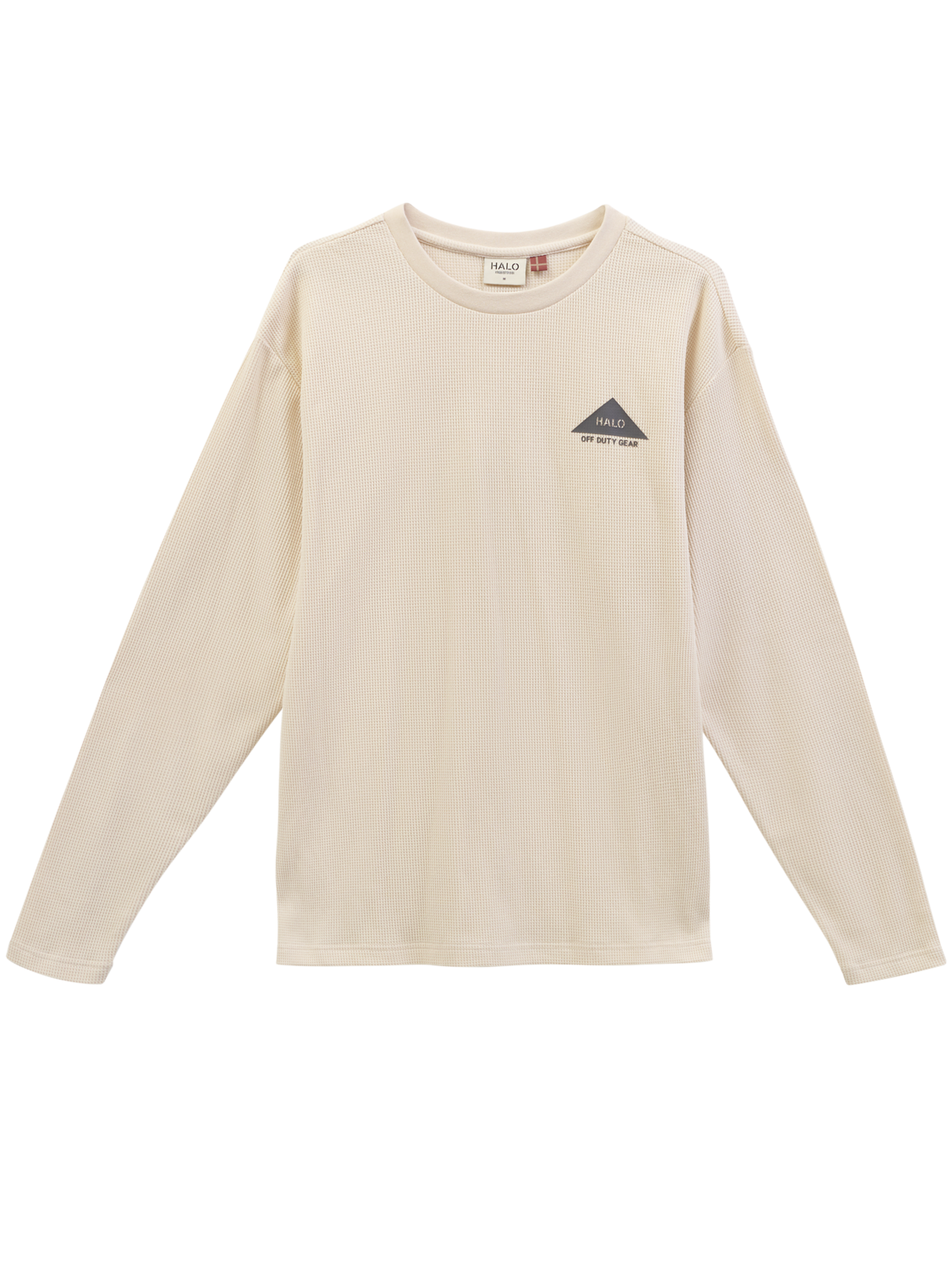 HALO GEAR WAFFLE L/S T-SHIRT, OYSTER GRAY/OYSTER GRAY, packshot