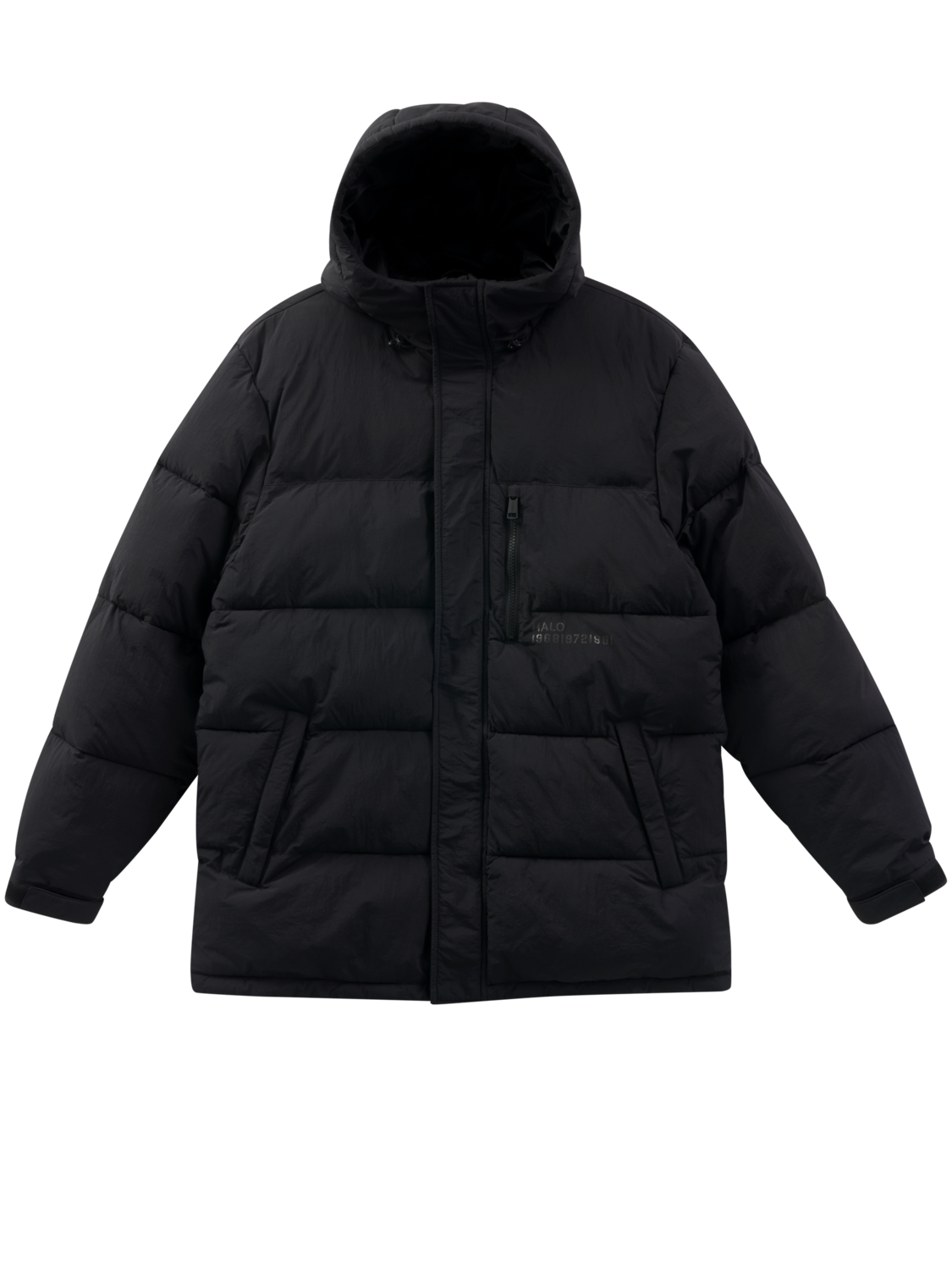 HALO MOUNTAIN DOWN JACKET, BLACK, packshot