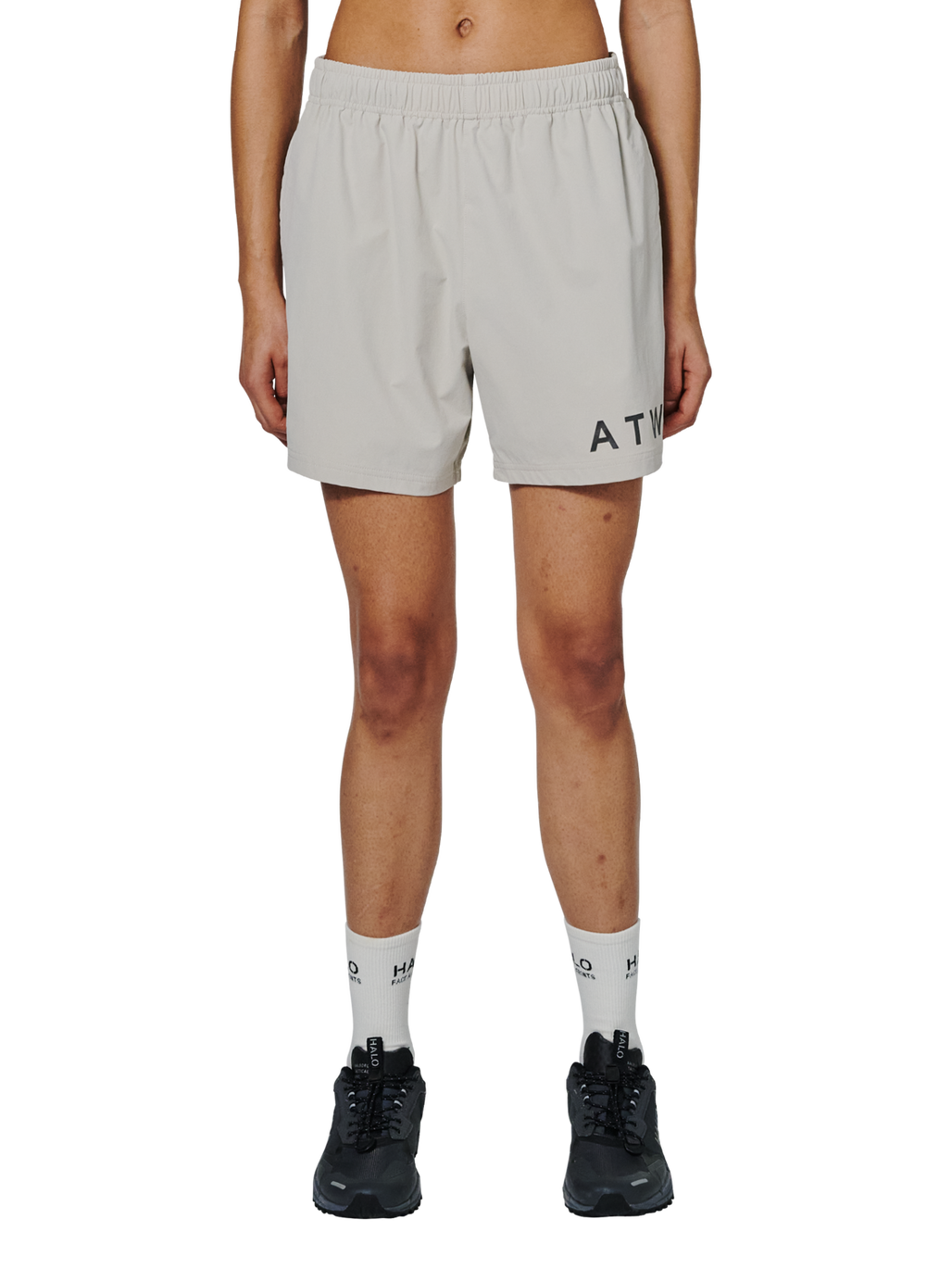 HALO SHORTS, SILVER LINING, model