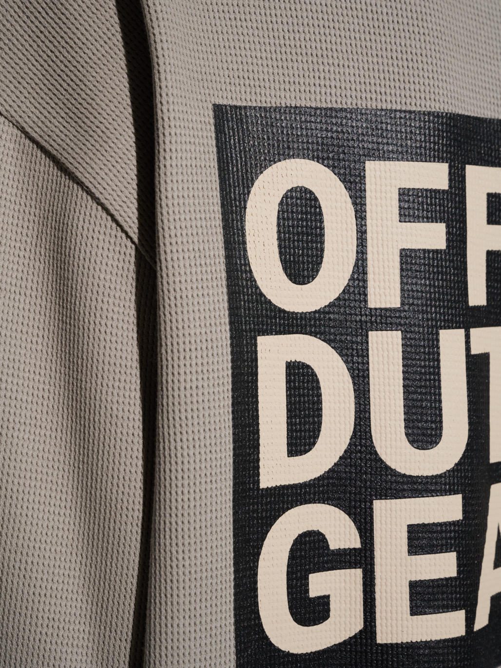 HALO GEAR WAFFLE L/S T-SHIRT 01, MOURNING DOVE, model