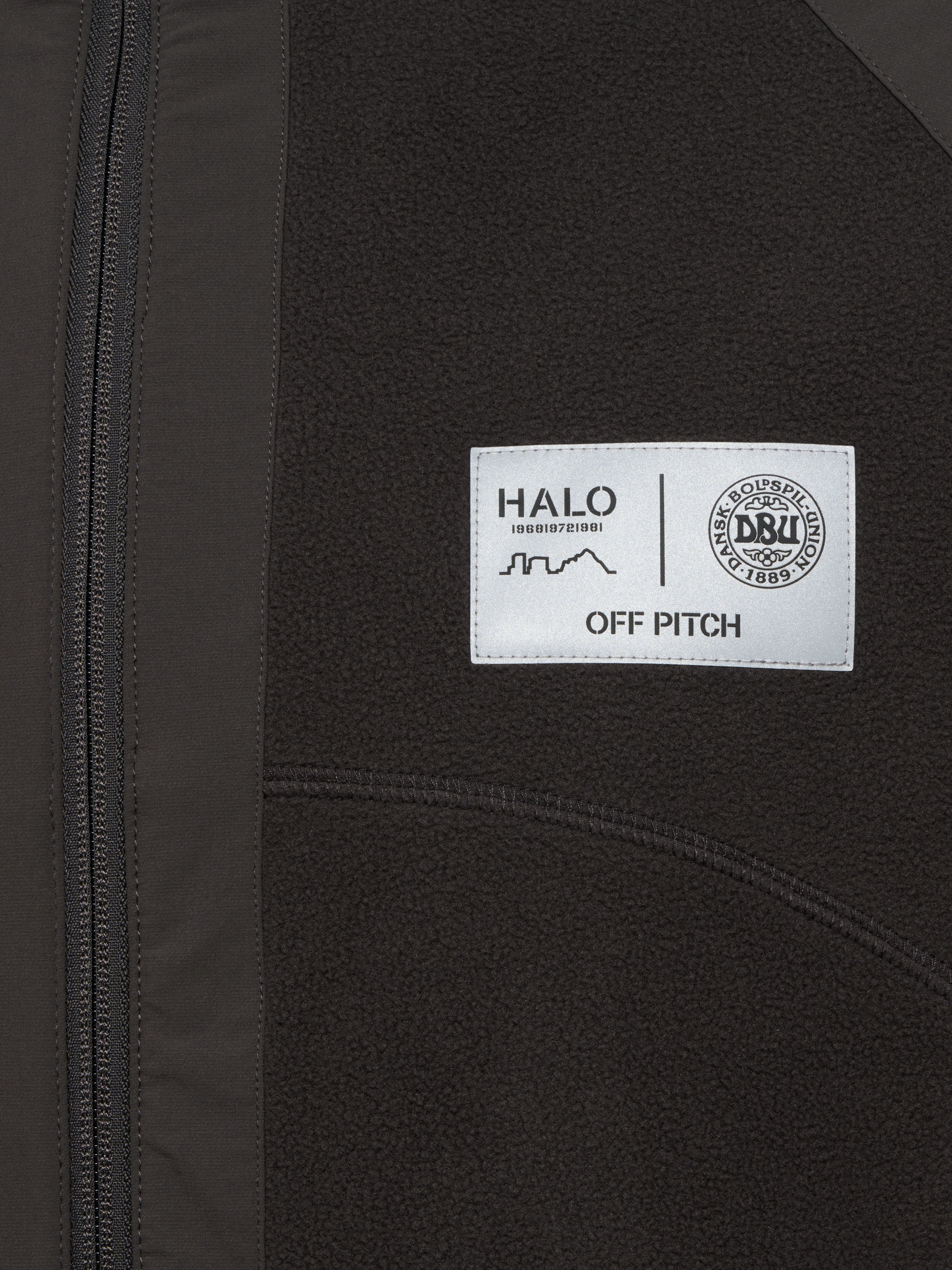 HALO DBU PANELED FLEECE JACKET, RAVEN, packshot