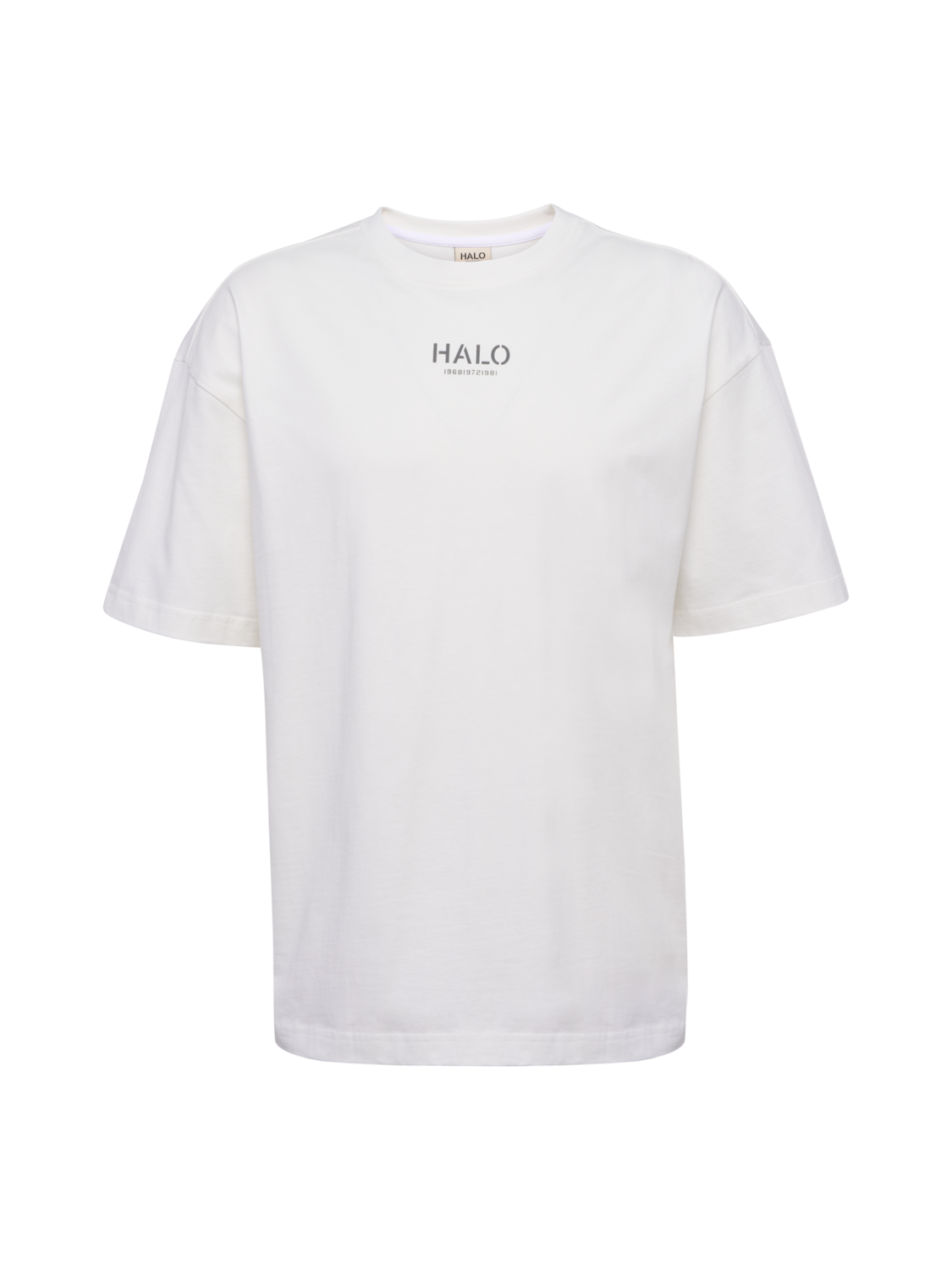 HALO GRAPHIC T-SHIRT BOXY 01, MARSHMALLOW, packshot