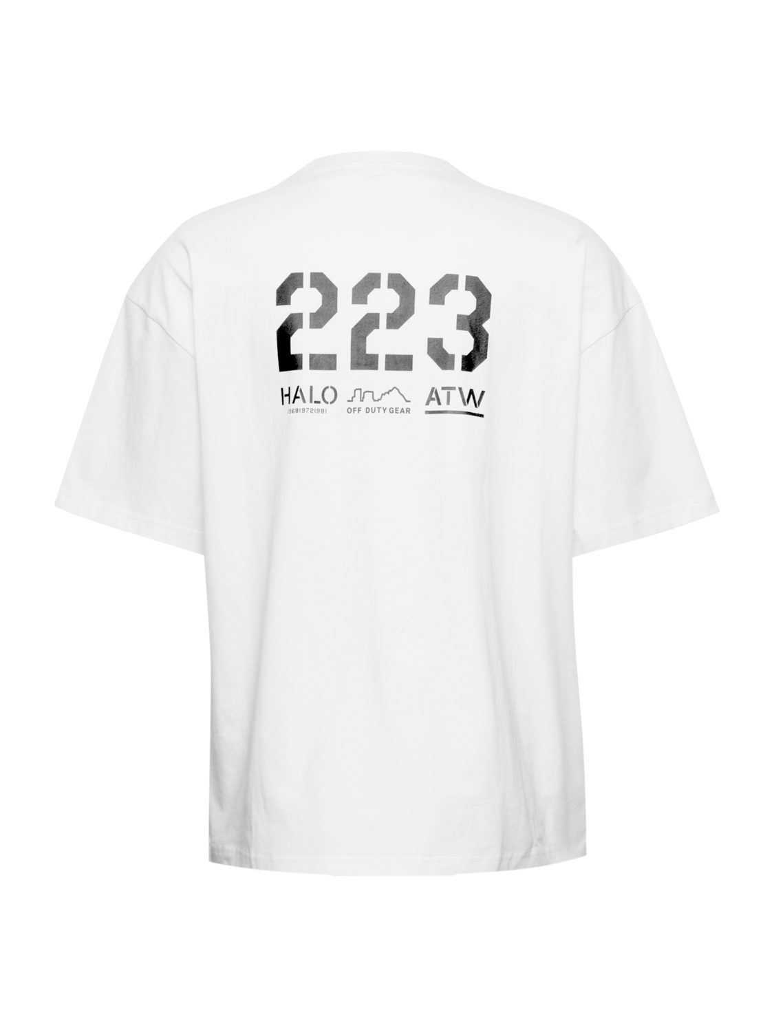 HALO GRAPHIC BOXY T-SHIRT, MARSHMALLOW/DEEP WELL, packshot