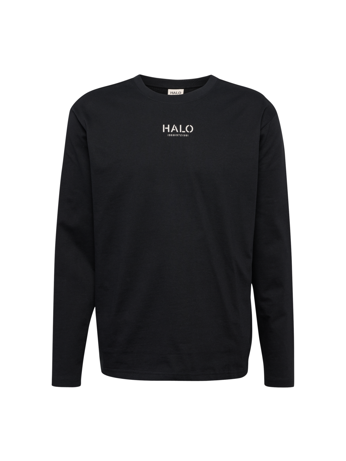 HALO GRAPHIC L/S T-SHIRT 01, BLACK, packshot