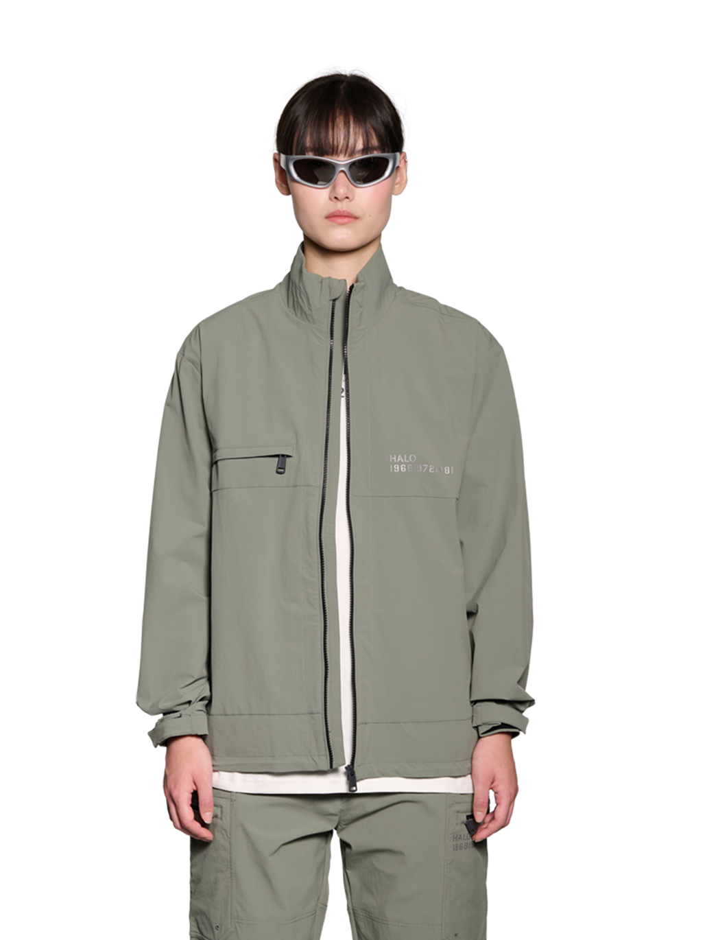 HALO DELTA JACKET, AGAVE GREEN, model