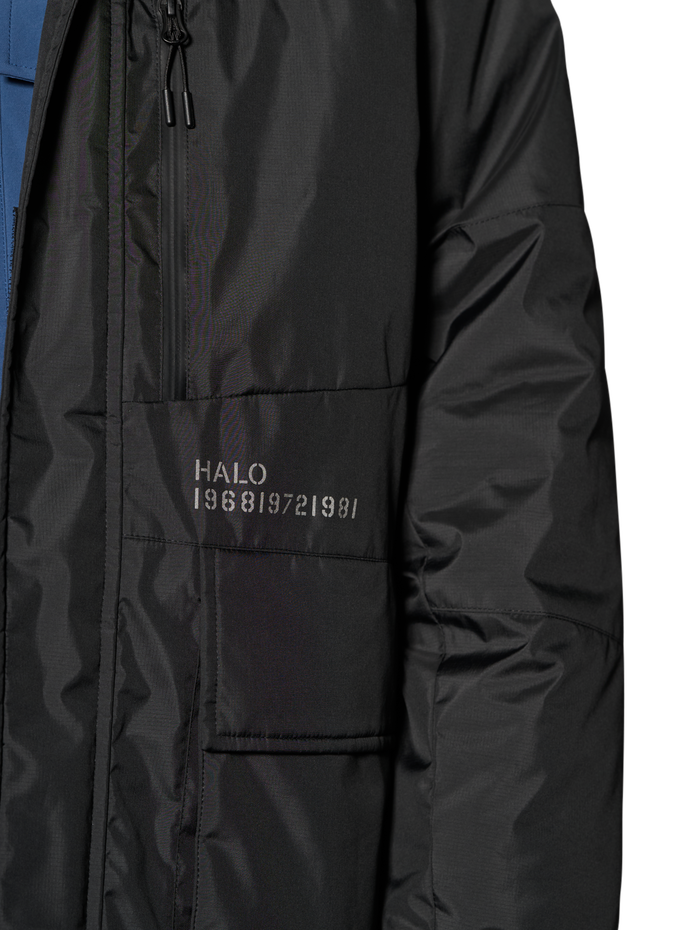 HALO SHIELD THERMOLITE PARKA, BLACK, model