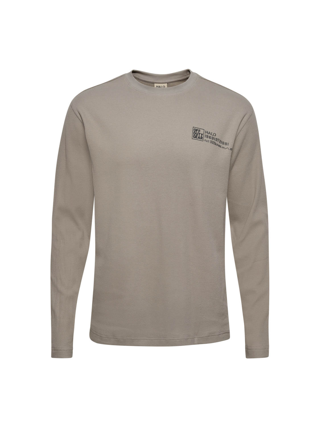 HALO GEAR WAFFLE L/S T-SHIRT 01, MOURNING DOVE, packshot