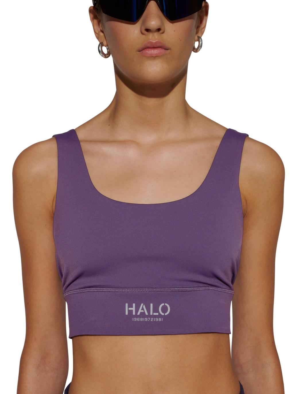 HALO WOMEN TRAINING BRA, SWEET GRAPE, model