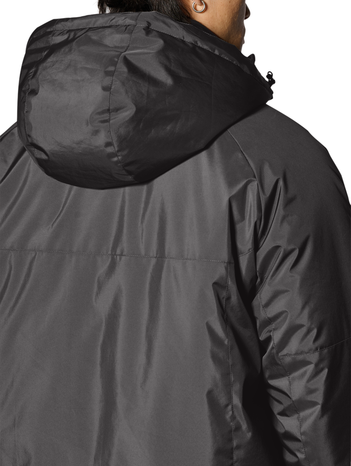 HALO SHIELD THERMOLITE PARKA, RAVEN, model