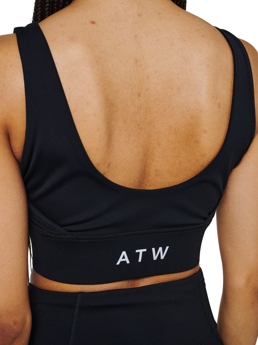 HALO WOMEN TRAINING BRA, BLACK, model