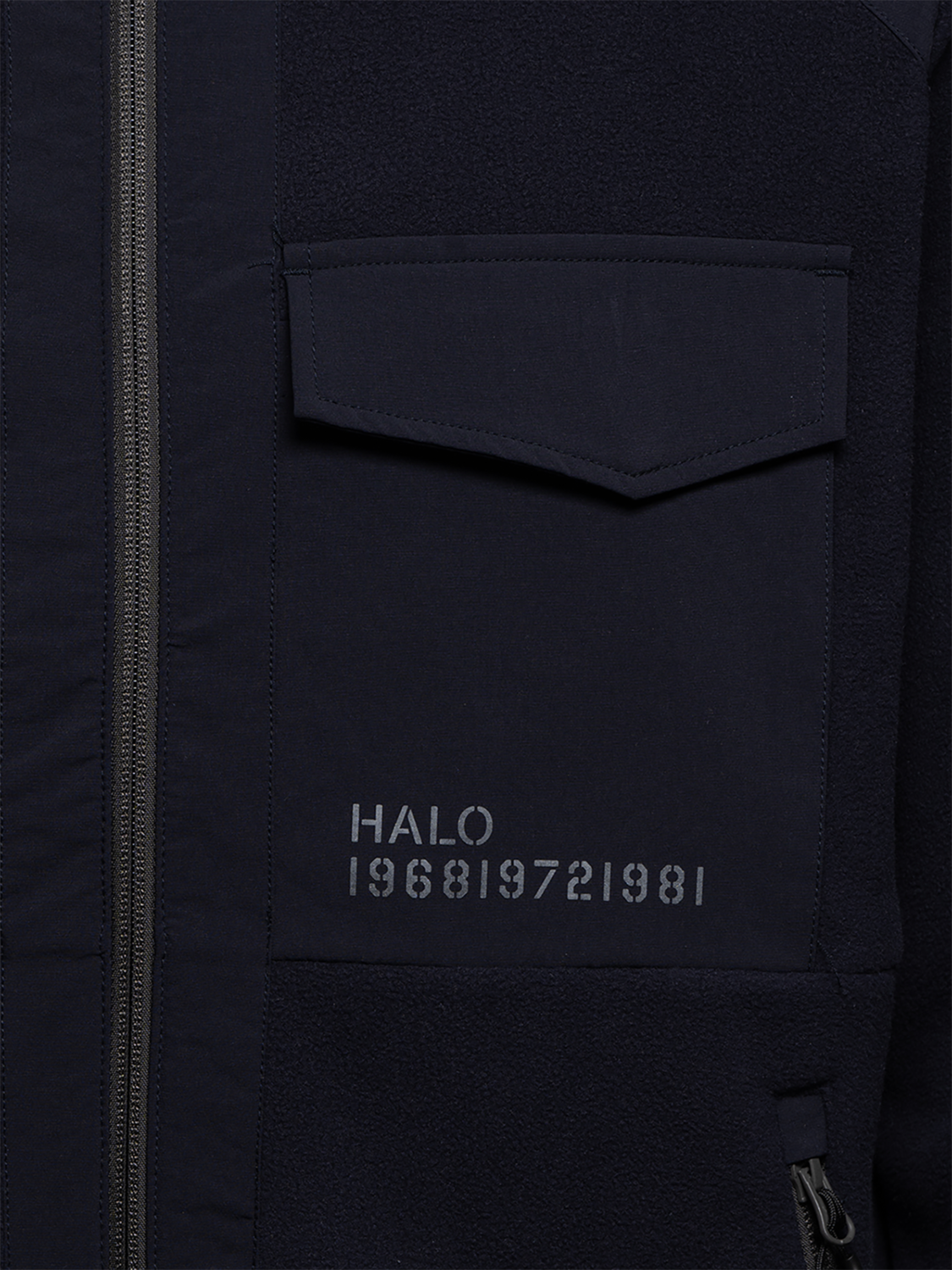 HALO PANELED FLEECE JACKET, DEEP WELL, packshot