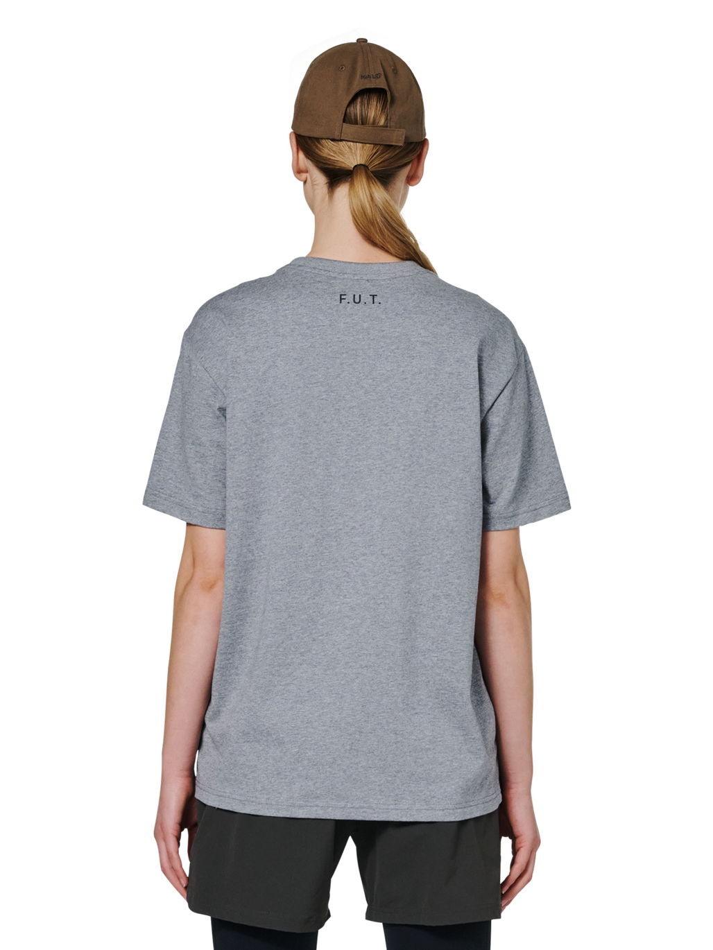 HALO ESSENTIAL T-SHIRT, GREY MELANGE/GREY MELANGE, model
