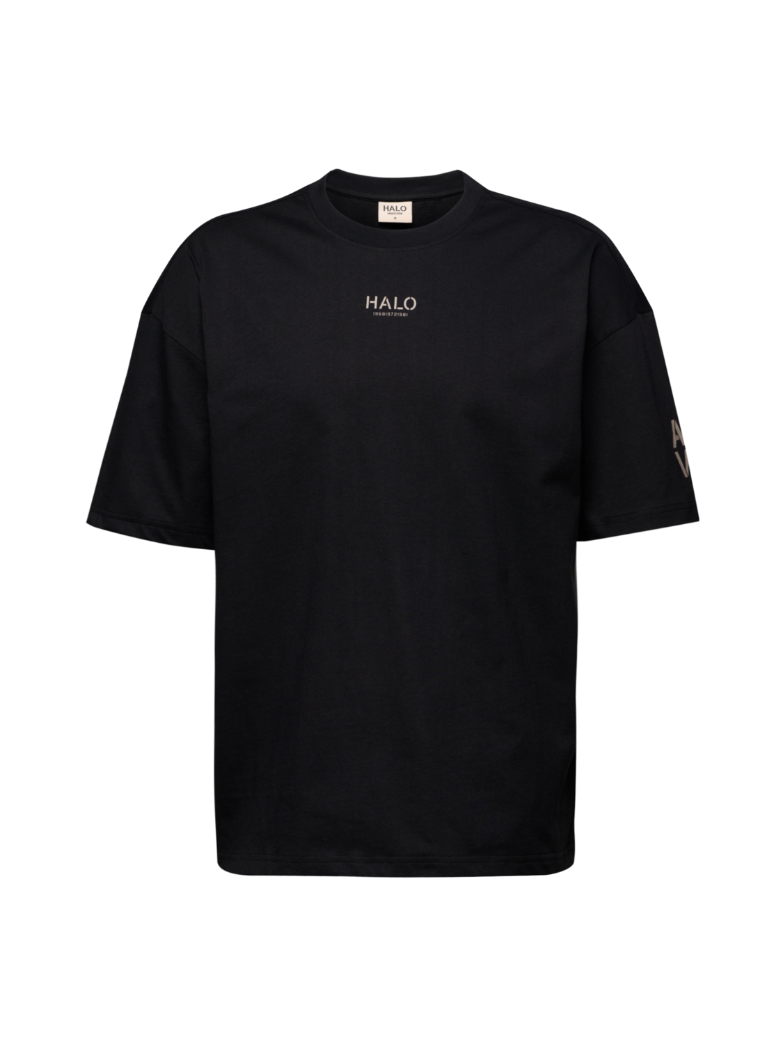 HALO GRAPHIC BOXY T-SHIRT, BLACK/SENECA ROCK, packshot