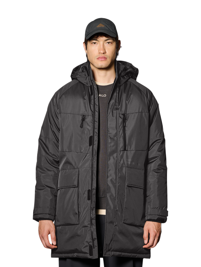 HALO SHIELD THERMOLITE PARKA, RAVEN, model