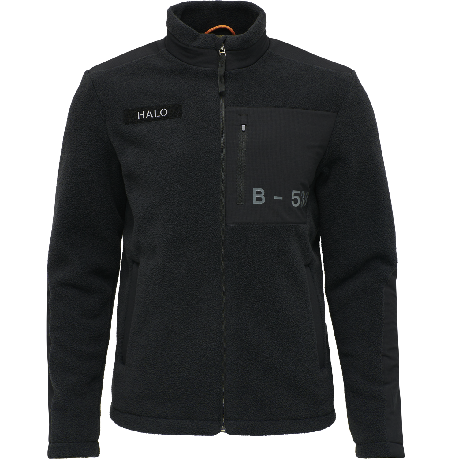 HALO FLEECE JACKET, BLACK, packshot